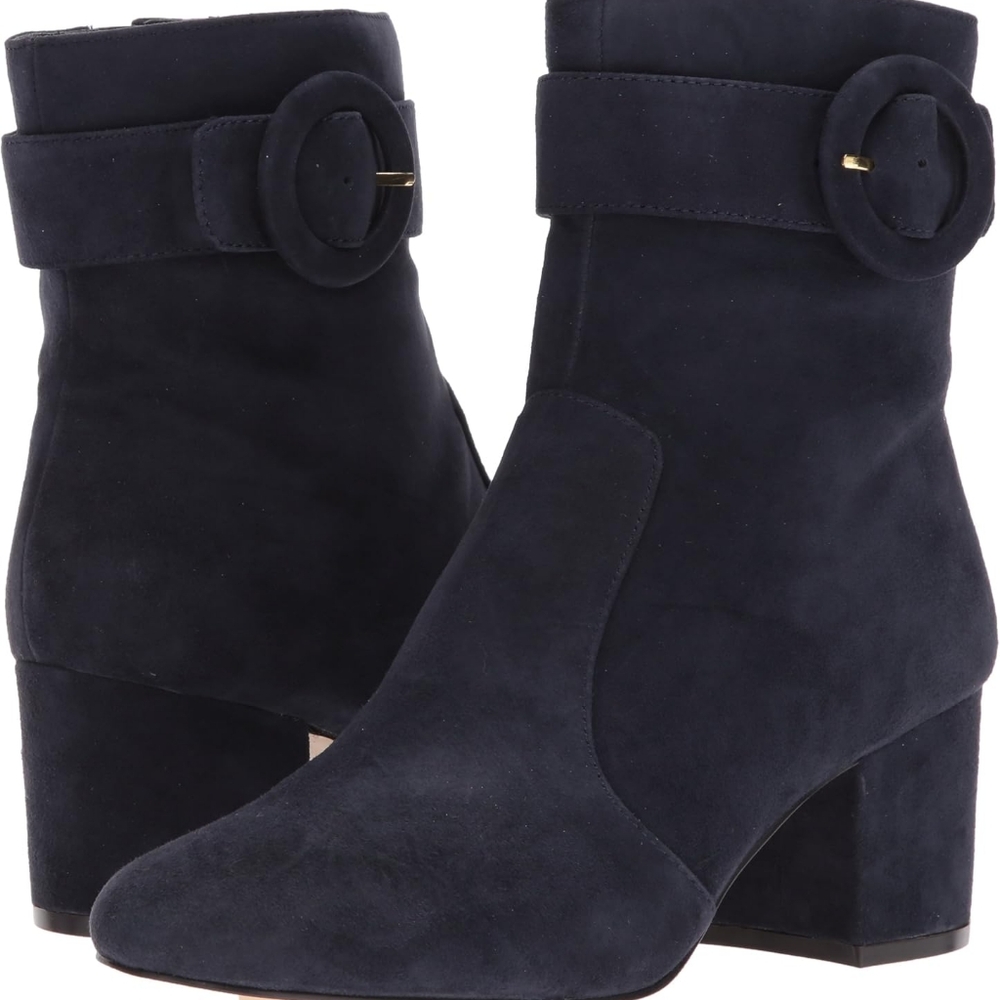 Nine West Womens Quilby Suede Ankle Boot